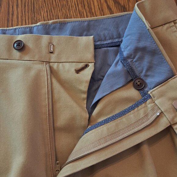 Charles Tyrwhitt Men's Tan Khaki Casual Dress Pants Classic Fit Sz 36 W 34 L - Picture 11 of 11
